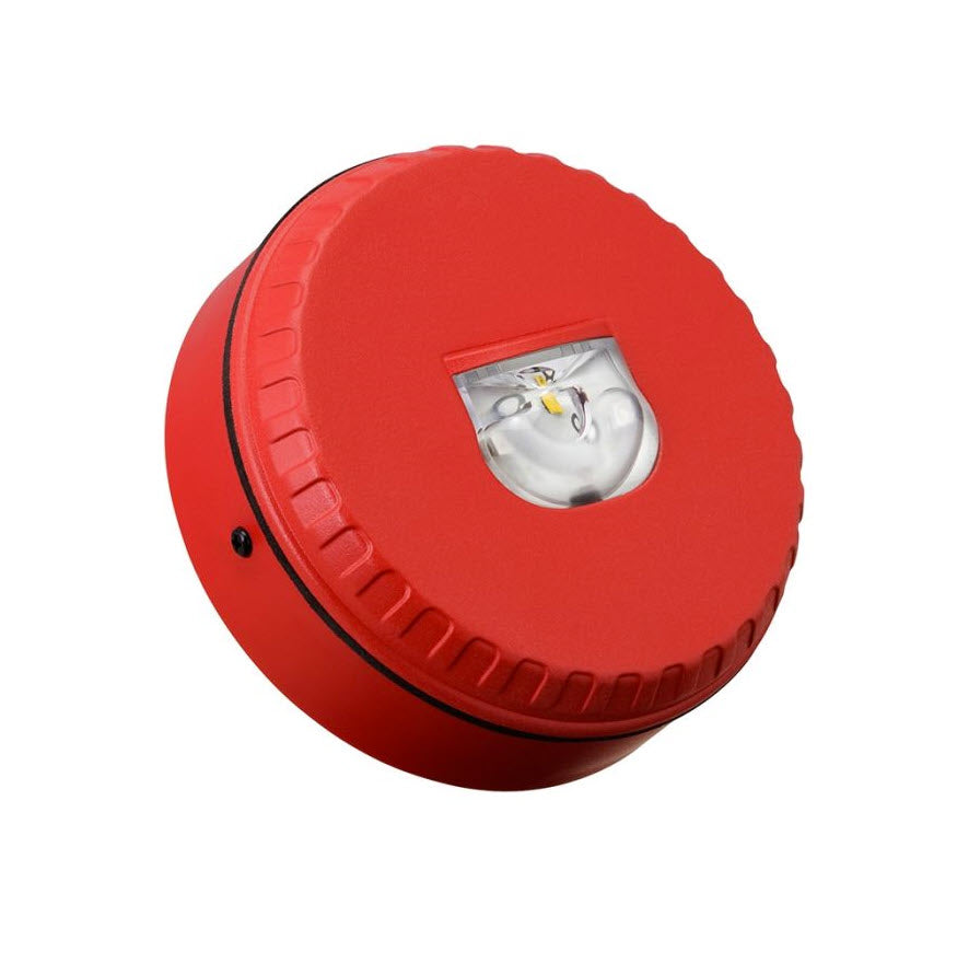 Strobe Firefighting FireSense Strobe : Solista LX Wall : Red Body : Red Flash -Shallow Bas